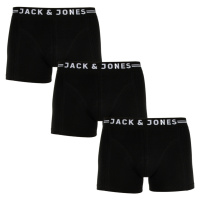 3PACK pánské boxerky Jack and Jones černé (12171944)