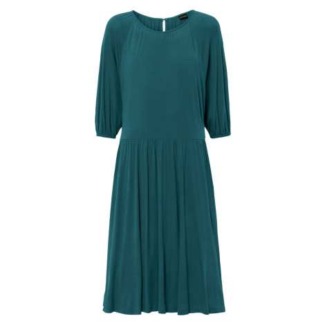 Bonprix BODYFLIRT pohodlné šaty s 3/4 rukávem Barva: Zelená, Mezinárodní