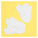Calvin Klein Womens Flat Knit Liner 2Pack White