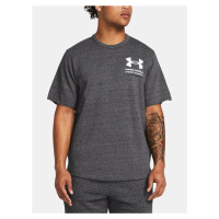 Tričko Under Armour UA Rival Terry SS Colorblock-GRY