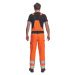 Cerva Max Vivo Hv Pánské HI-VIS pracovní kalhoty s laclem 03530041 oranžová