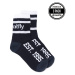 Meatfly ponožky Basic Long Socks - Triple pack A – Black | Černá