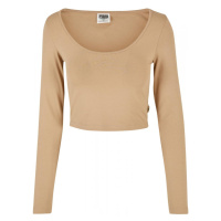 Ladies Organic Cropped Longsleeve - unionbeige