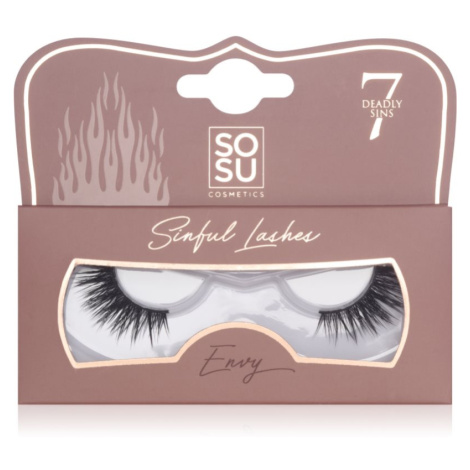 SOSU Cosmetics Deadly Sins Lashes umělé řasy Envy 1 ks