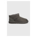 Dětské semišové sněhule UGG KIDS CLASSIC ULTRA MINI šedá barva