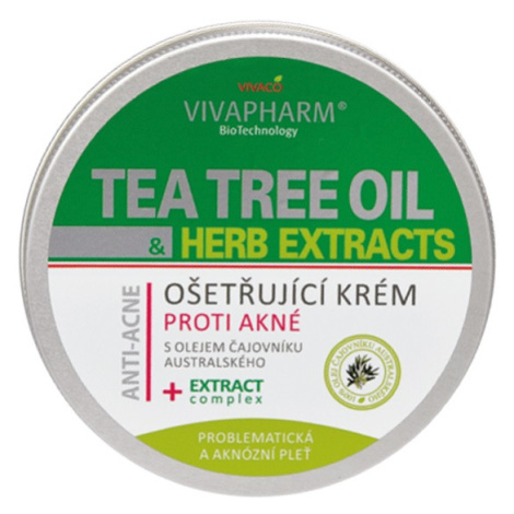 Vivaco Herb extrakt Ošetřující krém s Tea Tree Oil VIVAPHARM 200 ml