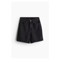 H & M - Mom High Denim shorts - černá