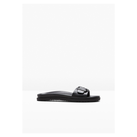 BONPRIX pantofle s přezkou Barva: Černá
