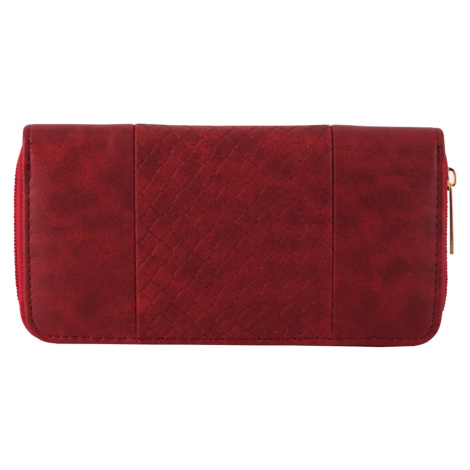 Luna bordó dámská peněženka na zip 318-6 tmavě červená