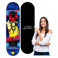Skateboard Deska Klasická Dřevěná 78 cm Kaučuk Solidna