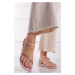 Růžové gumové nízké sandály Fashion VIII