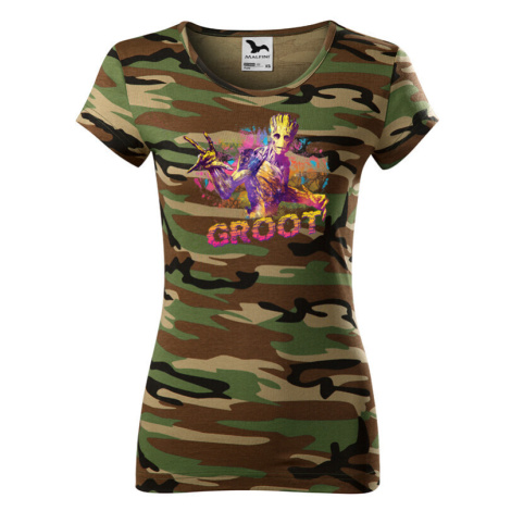 Dámské tričko s potiskem Groot - ideální dárek pro fanoušky Marvel BezvaTriko