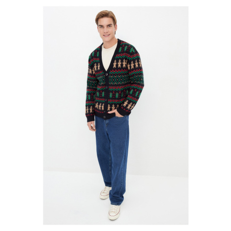 Trendyol Multi Color Regular Fit Christmas Knitwear Sweater