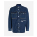 Košile karl lagerfeld jeans klj regular utlty shirt jacket modrá