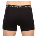 Pietro Filipi 3PACK pánské boxerky černé XXL