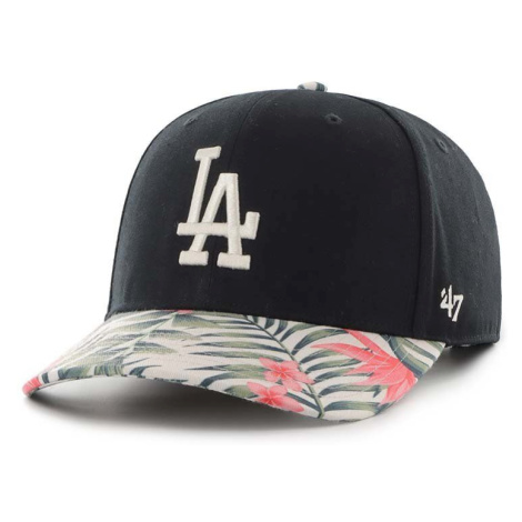 Kšiltovka 47brand MLB Los Angeles Dodgers černá barva, s aplikací 47 Brand