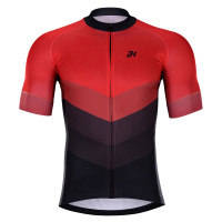 HOLOKOLO Cyklistický dres s krátkým rukávem - NEW NEUTRAL - černá/červená