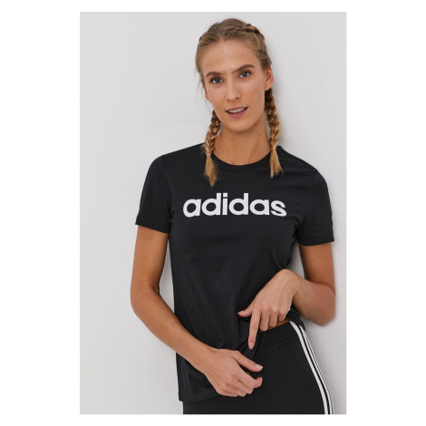 Tričko adidas dámské, černá barva, GL0769