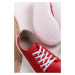 Bílo-červené kožené barefoot tenisky Prime