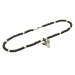 Daniel Dawson Pánský korálkový náhrdelník Raul - žraločí tesák NH-VN527 Černobílá 47 cm