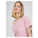 Světle růžové dámské tričko Tommy Hilfiger New Crew Neck