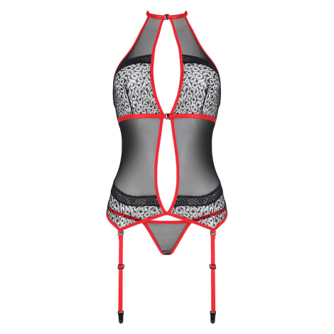 Passion Satara corset kolor:red Festina