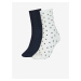 Tommy Hilfiger Sada dvou párů dámských ponožek v bílé a tmavě modré barvě Tommy Hil - Dámské