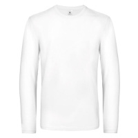 B&C Pánské tričko s dlouhým rukávem TU07T White
