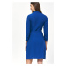 Modré zavinovací šaty S223
