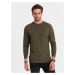 Men's unprinted longsleeve - dark olive green V7 OM-LSBL-0106