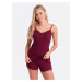 Women's pyjamas ULR356 - dark red