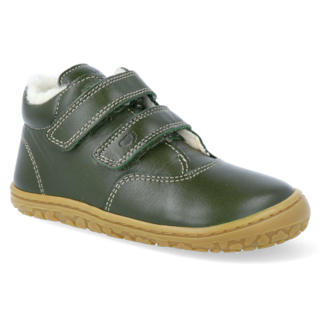 Barefoot zimní obuv Lurchi - Niklas nappa olive