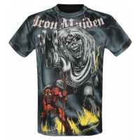 Iron Maiden Sketched Number Of The Beast Allover Tričko celoplošný