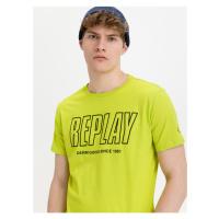 Neonově zelené pánské tričko Replay