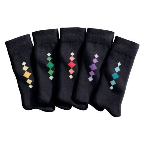 Ponožky s barevným motivem, sada 5 párů Blancheporte