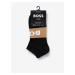Sada dvou párů pánských kotníkových ponožek v černé a béžové barvě BOSS