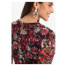 Bonprix BODYFLIRT šaty s květy Barva: Černá, Mezinárodní