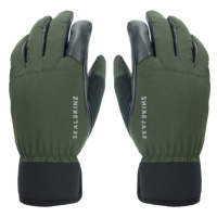 Sealskinz Waterproof All Weather Hunting Glove Olive Green/Black Cyklistické rukavice