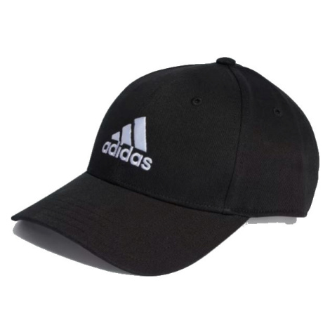 ADIDAS-BBALL CAP COT BLACK/WHITE Kids Černá 50/52cm
