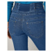 Bootcut džíny s vysokým pasem, vnitř. délka nohavic 75 cm