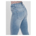 Modré skinny fit zkrácené džíny ONLY Blush