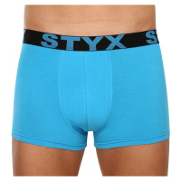 Pánské boxerky Styx sportovní guma nadrozměr světle modré (R1169)