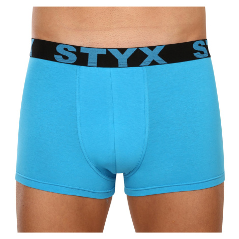 Pánské boxerky Styx sportovní guma nadrozměr světle modré (R1169)