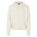 Oversized Chunky Hoody Sweater - whitesand