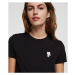 Tričko karl lagerfeld mini ikonik karl patch t-shirt černá