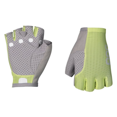 POC Cyklistické rukavice krátkoprsté - AGILE SHORT - žlutá/šedá