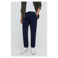 Kalhoty Tommy Jeans pánské, tmavomodrá barva, DM0DM18343