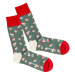 DillySocks Ponožky 'Sharpener' zelená / červená / bílá