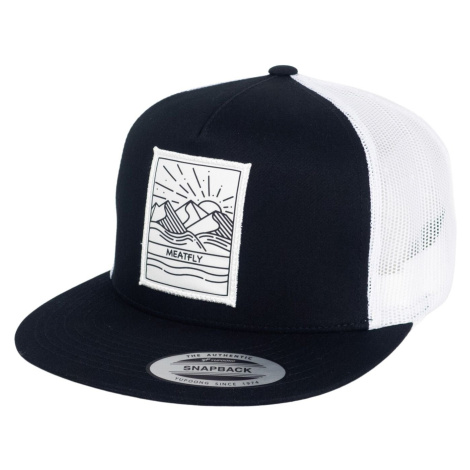 Meatfly kšiltovka Thunderbolt Trucker Sunny Black/White | Černá