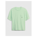 Světle zelené pánské oversize tričko GAP